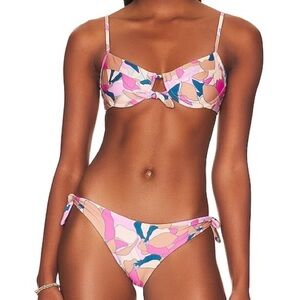 NWT L*Space Women's Sundazed Flora Bikini Top Size XS